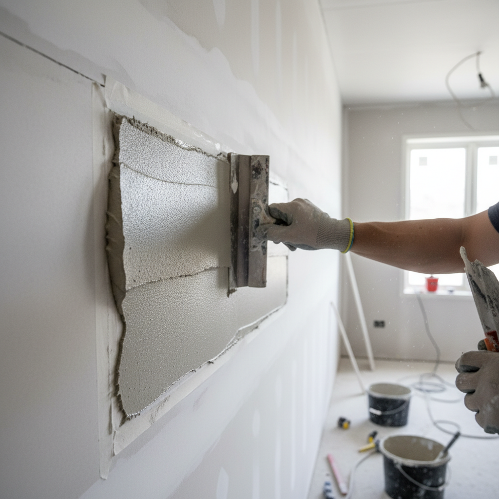 Sparkling av gipsskjøter